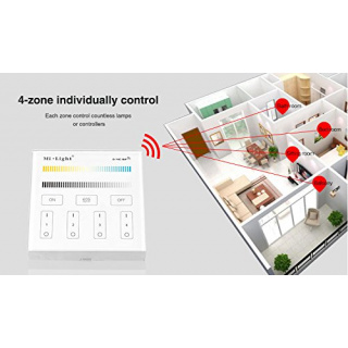 EASY LED 4-Zonen Fernbedienungs-Panel WW+CW+CCT, 230V