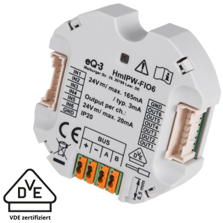 Homematic IP Wired IO Modul Unterputz - 6-fach