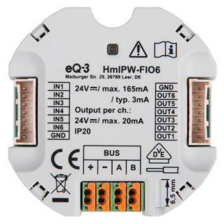 Homematic IP Wired IO Modul Unterputz - 6-fach