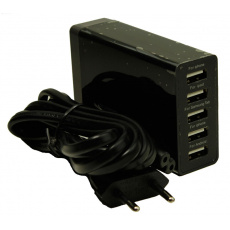 5-Port USB Netzteil 5V 8A, schwarz