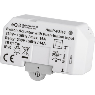 Homematic IP Schaltaktor mit Tastereingang  (16A) - Unterputz