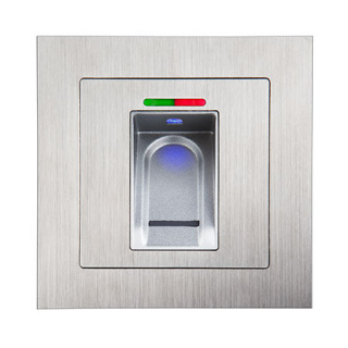 BioKey Gate New Line Fingerprint Quattro, Metall weiß, Unterputz-Version, 4 Relais