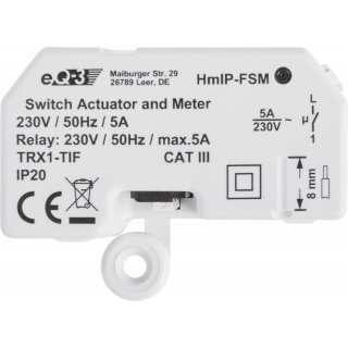 Homematic IP Schalt-Mess-Aktor  (5 A) - Unterputz