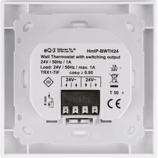 Homematic IP Wandthermostat mit Schaltausgang - fr Markenschalter 24V