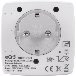 Homematic IP Dimmer - Steckdose - Phasenabschnitt