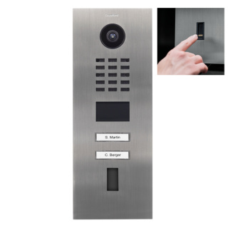 DoorBird IP Video Trstation D2102FV EKEY Unterputz, 2 Einheiten