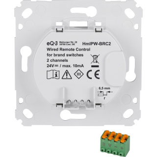 Homematic IP Wired Wandtaster fr Markenschalter - 2-fach