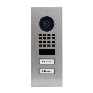 DoorBird IP Video Trstation D1102V Unterputz, 2 Ruftasten inkl. Unterputzgehuse