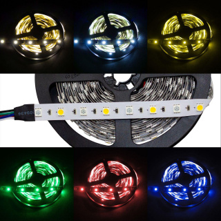 LED RGB-WW Streifen, 5 m, 12 mm, 24 V