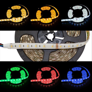 LED RGB-WW Streifen, 5 m, 12 mm, 24 V