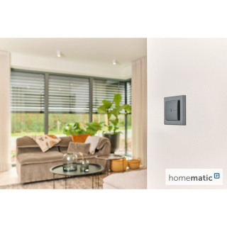 Homematic IP Wandtaster 2-fach, anthrazit