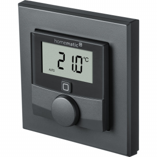 Homematic IP Wandthermostat mit Luftfeuchtigkeitssensor, anthrazit