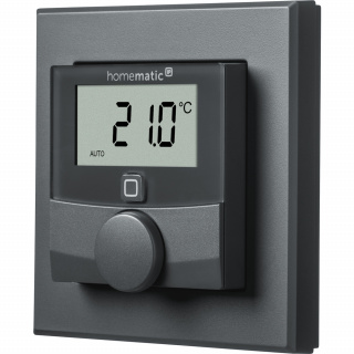 Homematic IP Wandthermostat mit Luftfeuchtigkeitssensor, anthrazit