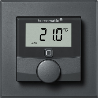 Homematic IP Wandthermostat mit Schaltausgang HmIP-BWTH-A ? fr Markenschalter, anthrazit