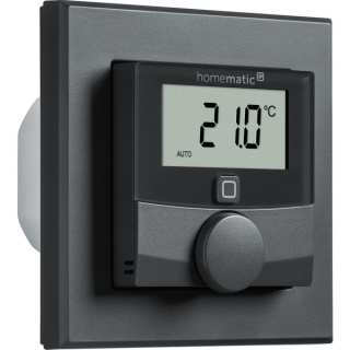 Homematic IP Wandthermostat mit Schaltausgang HmIP-BWTH-A ? fr Markenschalter, anthrazit